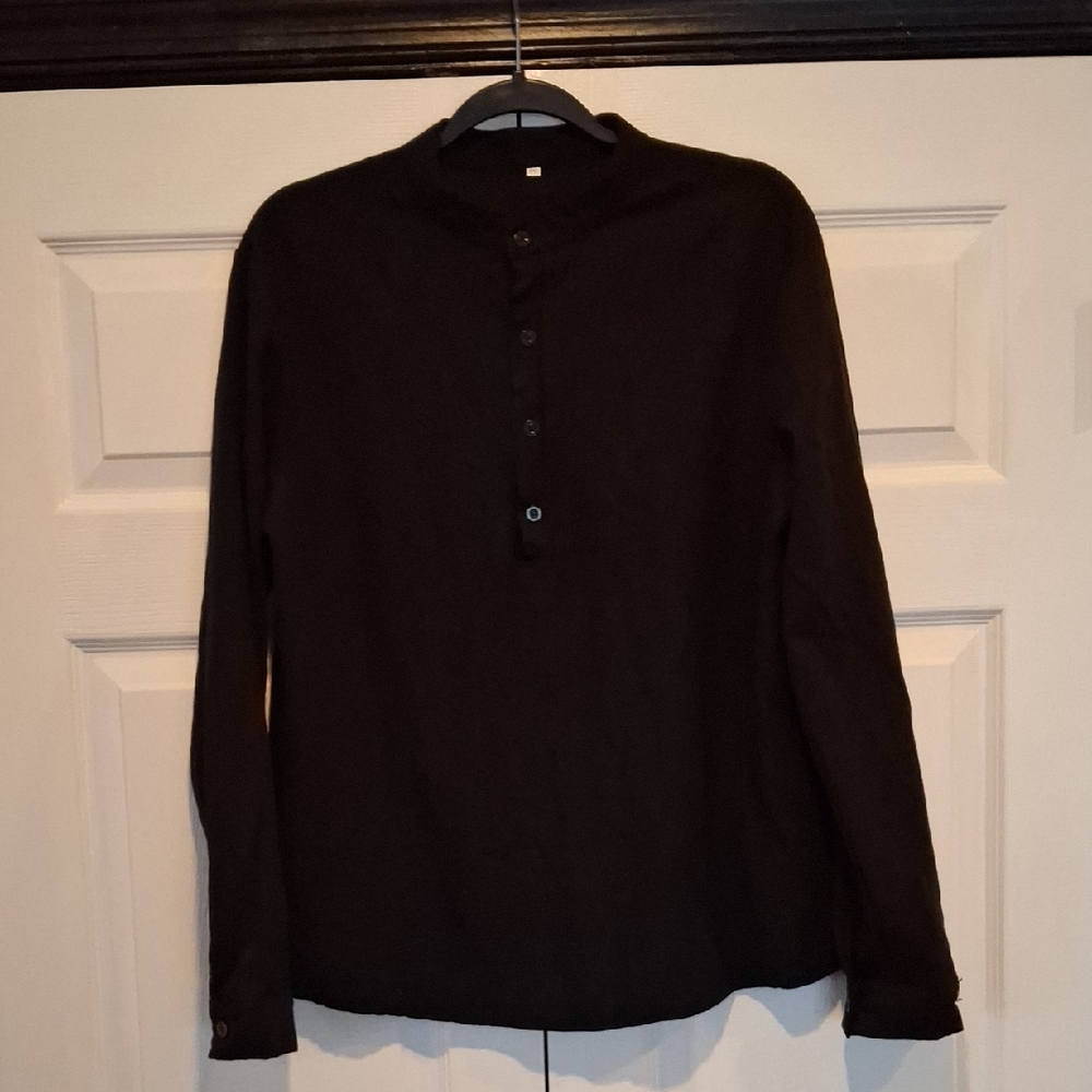 Men's Black Long Sleeve Shirt